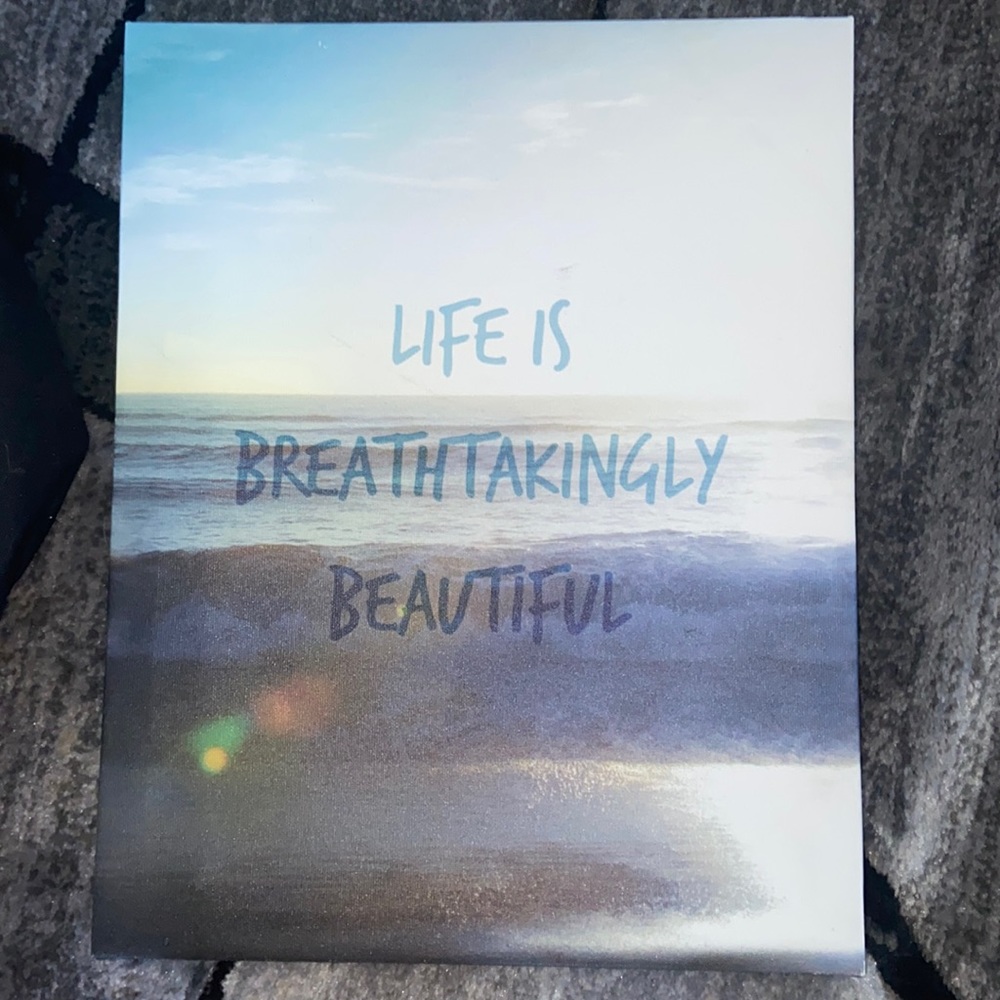 “Life is breathtakingly beautiful” Wall Decor
